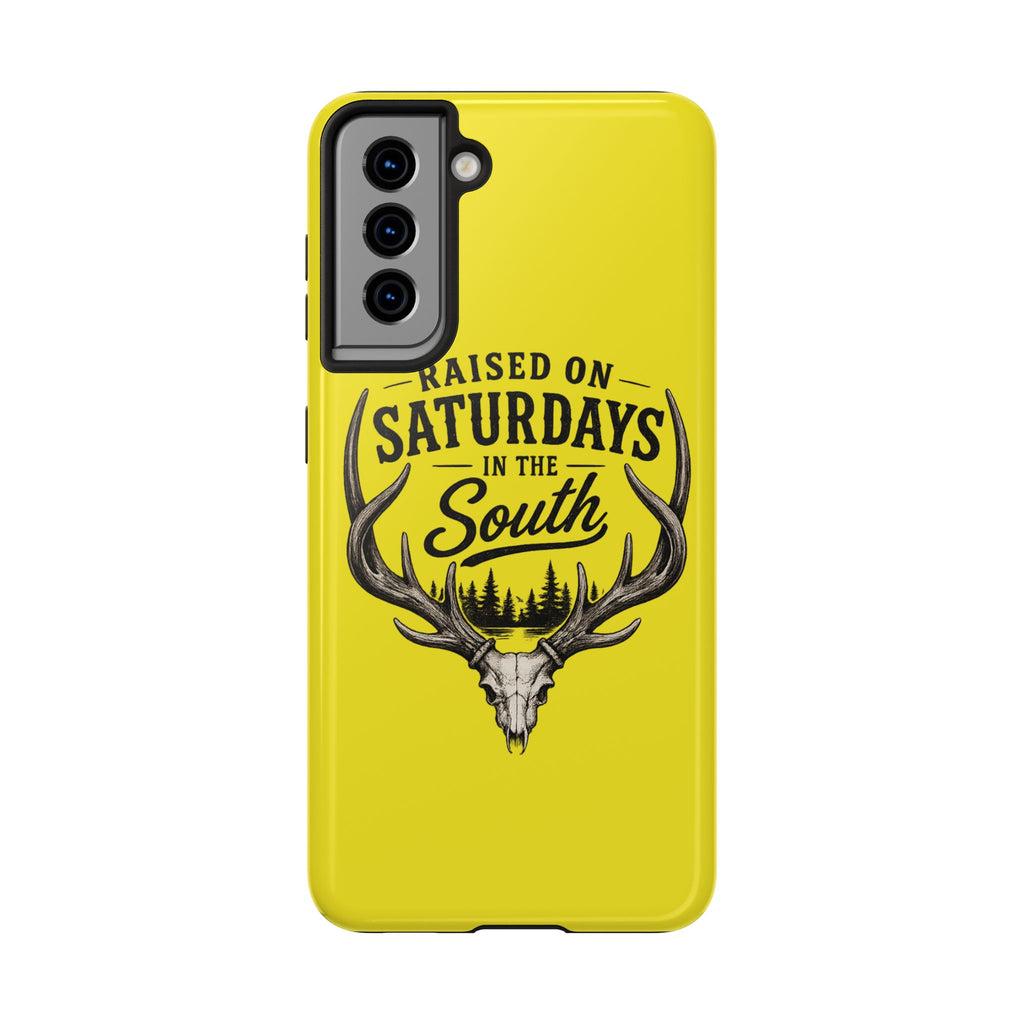 Raised On Saturdays In The South Phone Case-Spread Runs Deep In The Woods-(yellow)