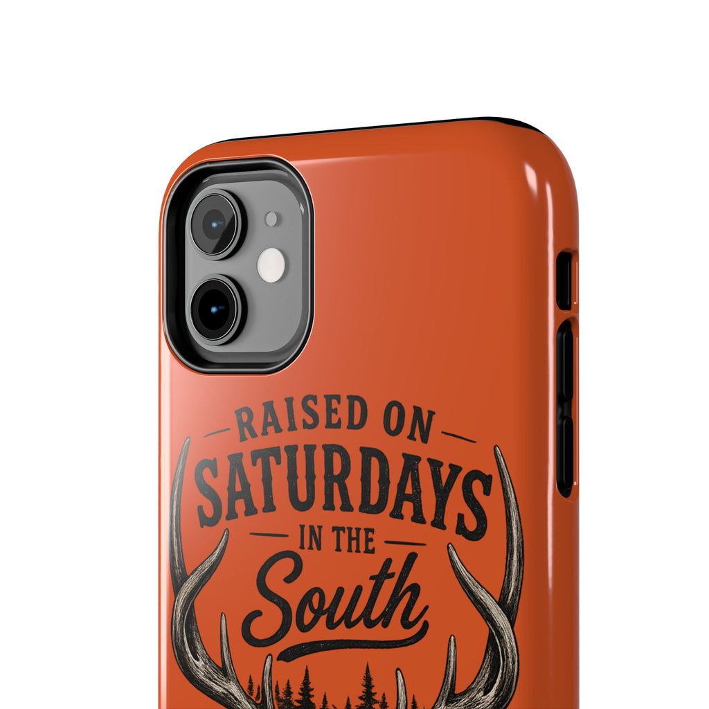 Raised On Saturdays In The South Phone Case-Spread Runs Deep In The Woods-(orange)
