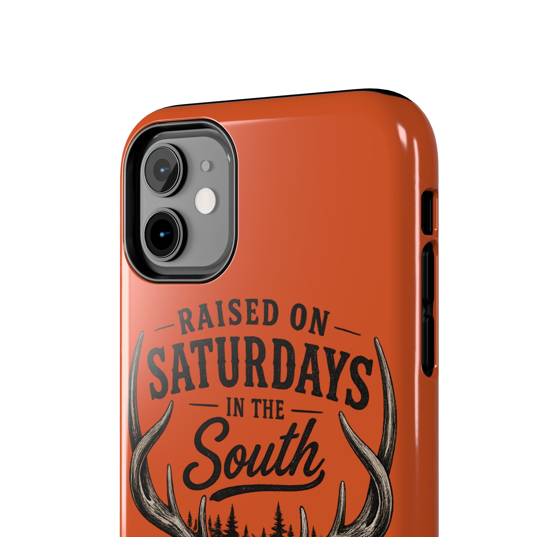Raised On Saturdays In The South Phone Case-Spread Runs Deep In The Woods-(orange)