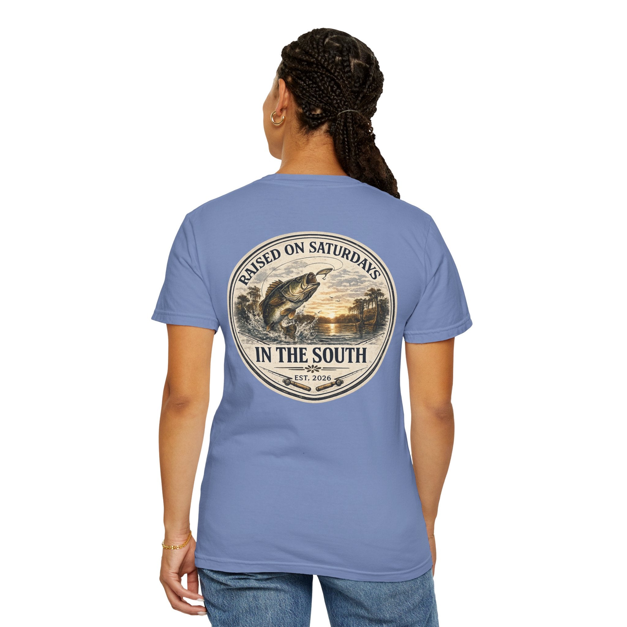 Raised On Saturdays In The South Classic T-Shirt- Fishin Season