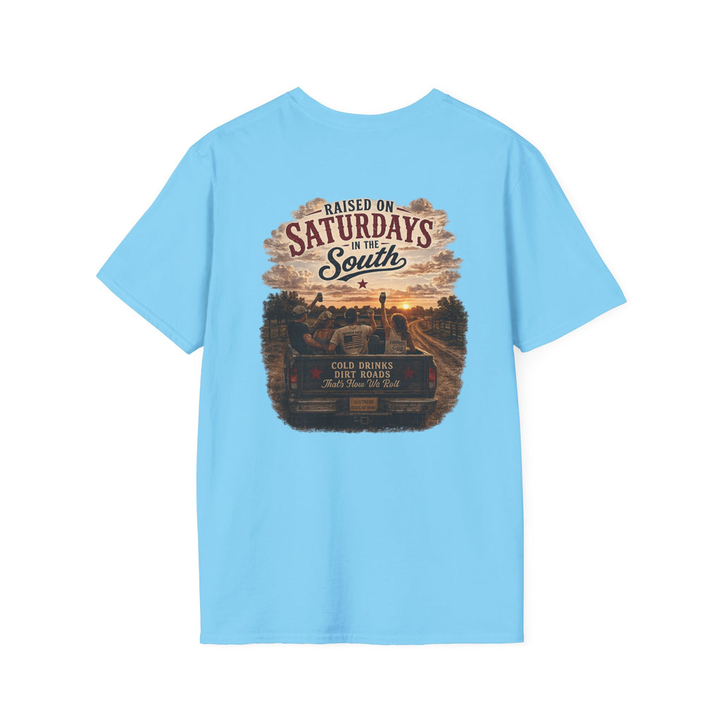 Raised On Saturdays In The South Vintage T-Shirt- Good Riding Buddies