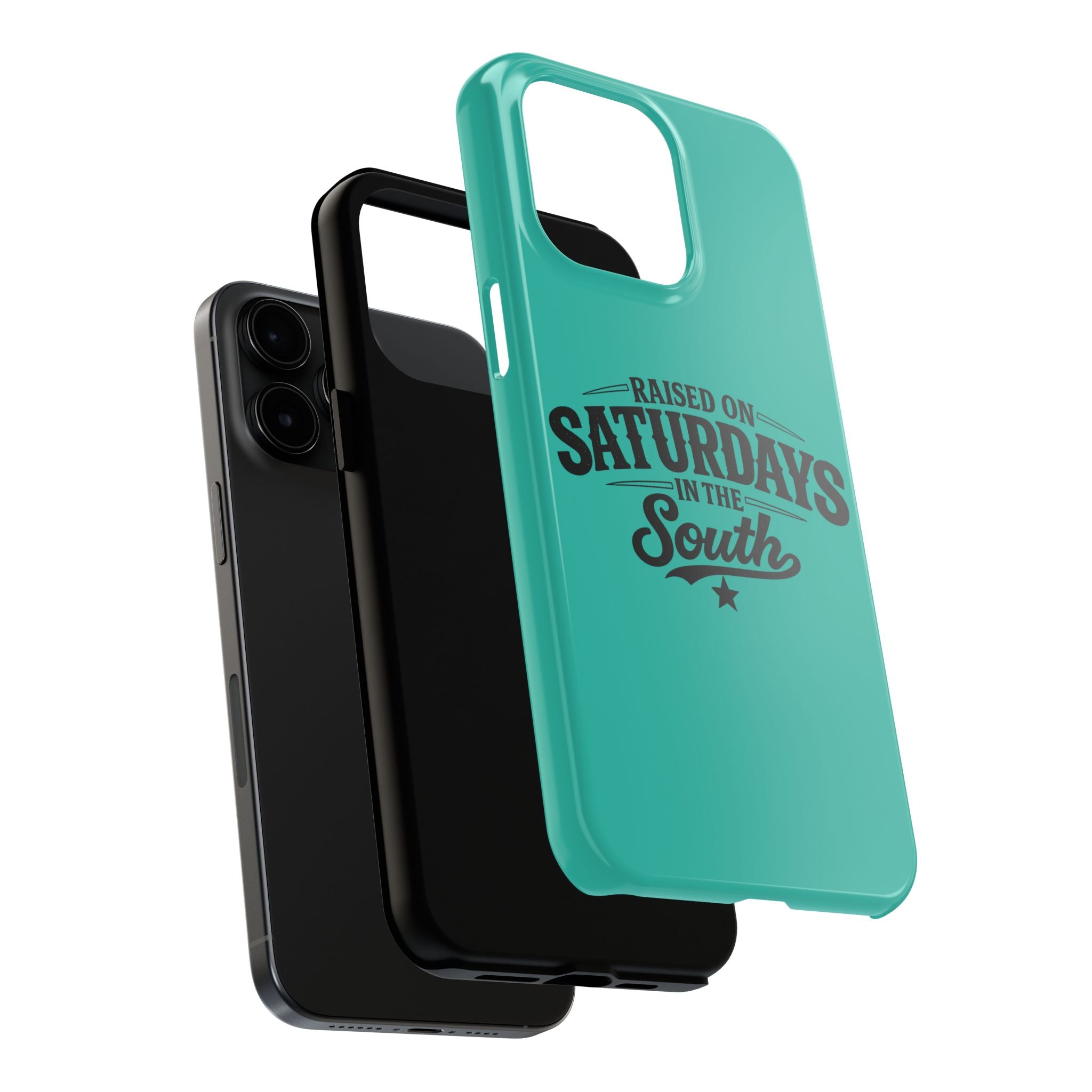 Raised On Saturdays In The South Phone Case-(blue)