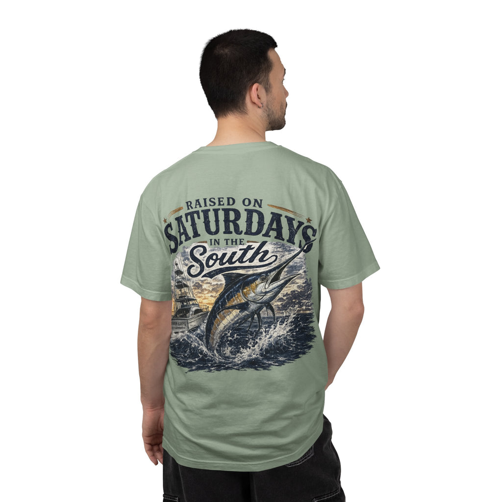 Raised On Saturdays In The South T-Shirt-Deep Sea Saturdays