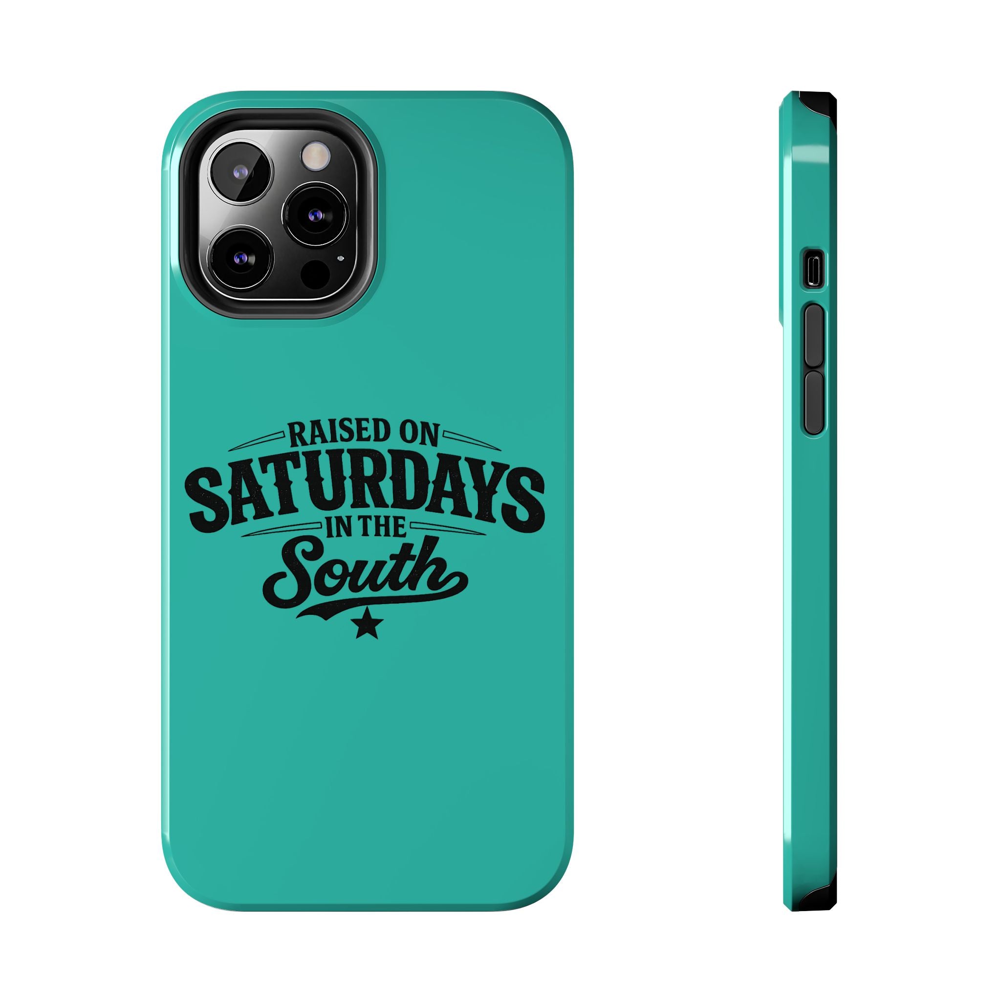 Raised On Saturdays In The South Phone Case-(blue)