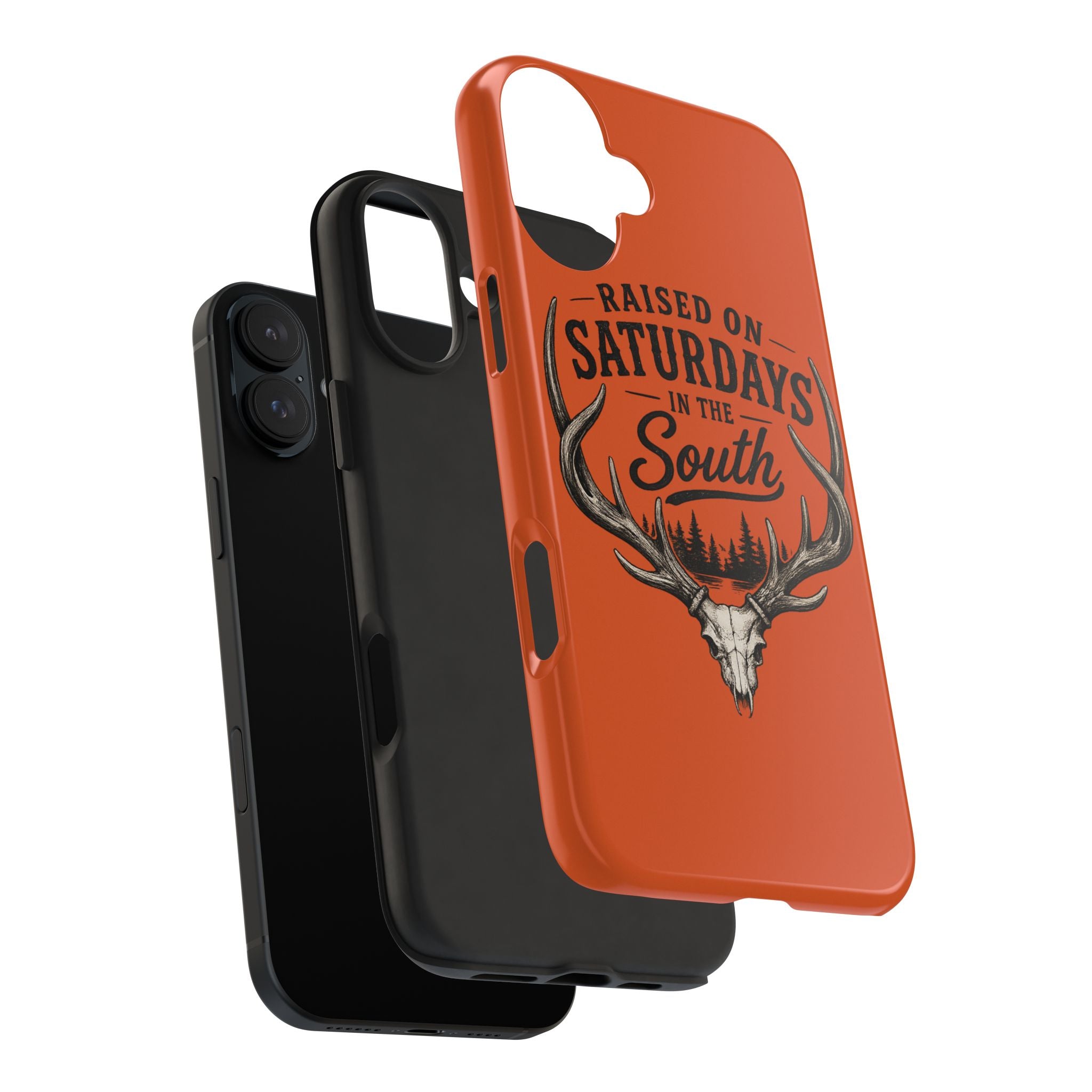 Raised On Saturdays In The South Phone Case-Spread Runs Deep In The Woods-(orange)