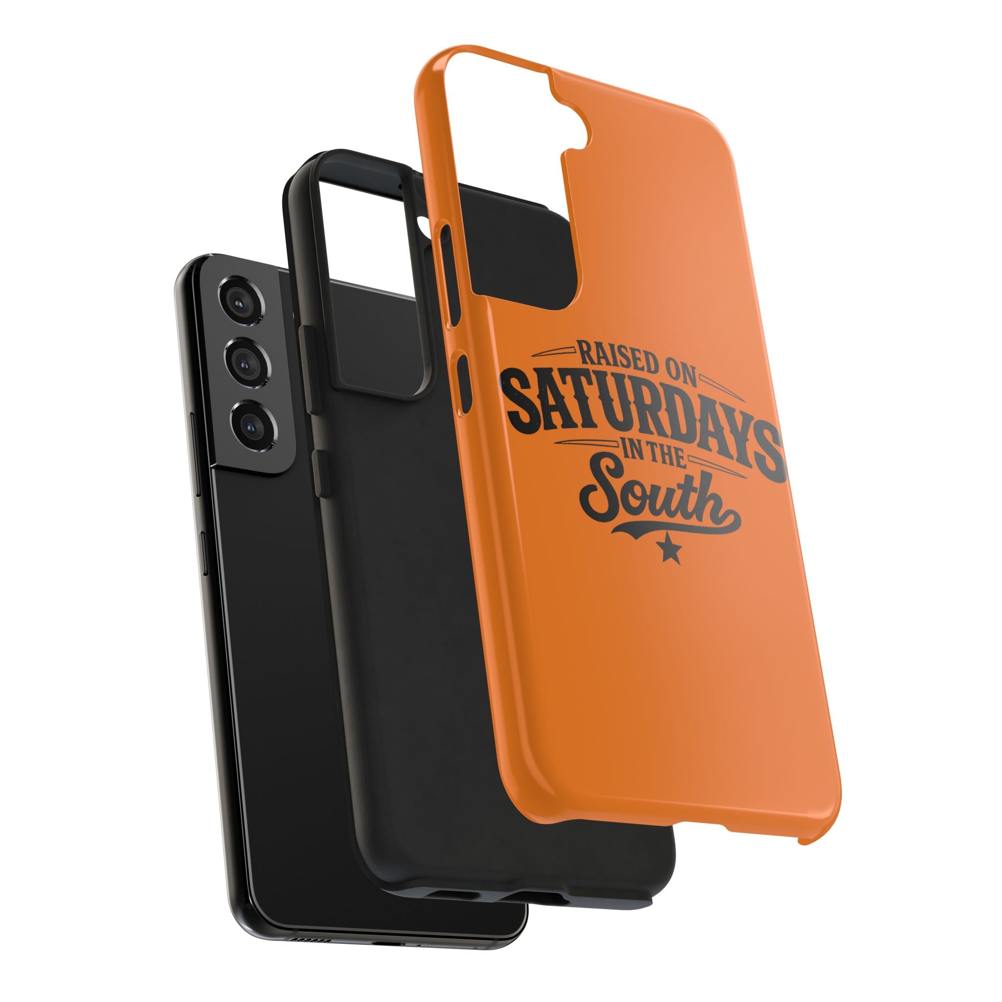 Raised On Saturdays In The South Phone Case-(orange)