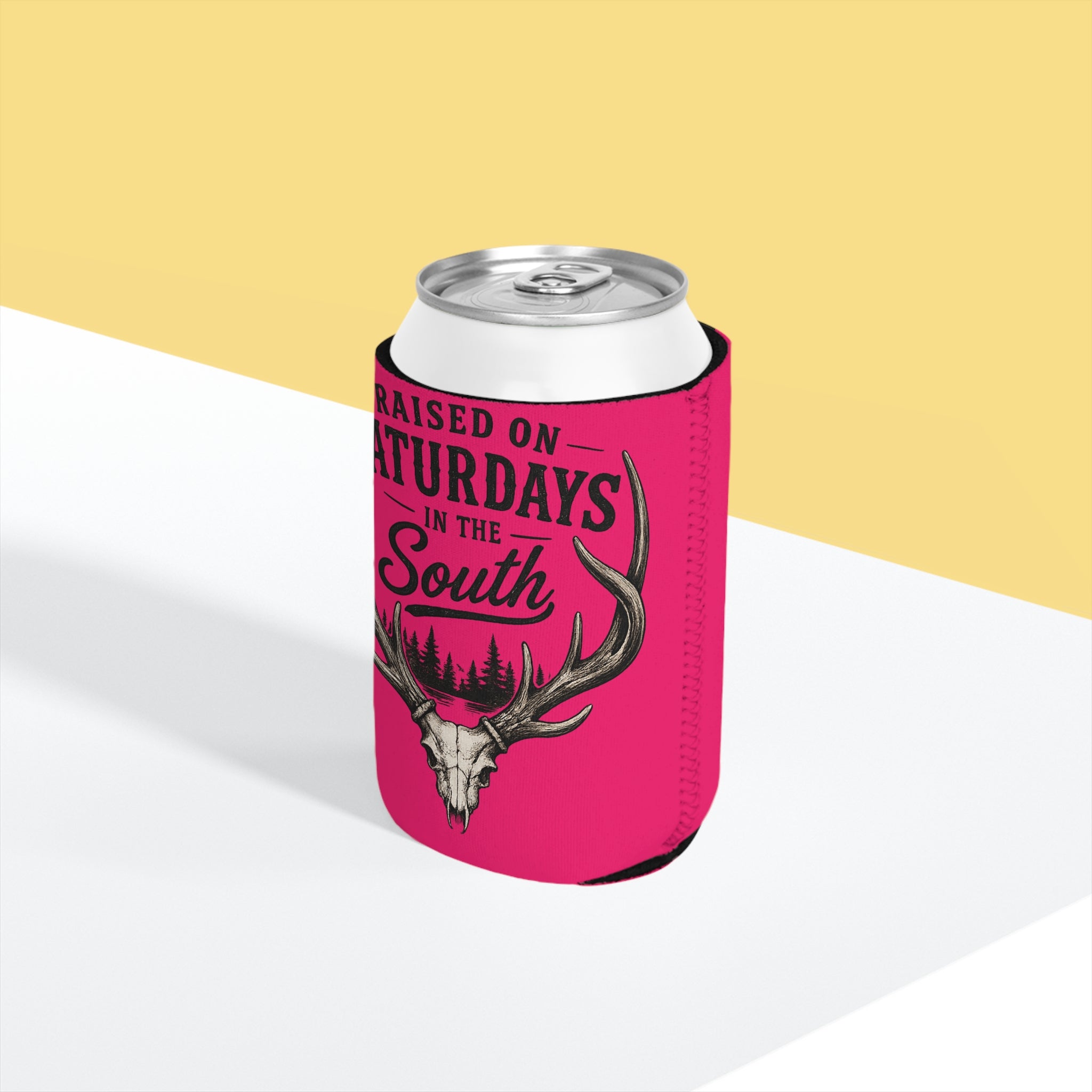 Raised On Saturdays In The South Can Cooler-The Spread Runs Deep In The Woods-(pink)