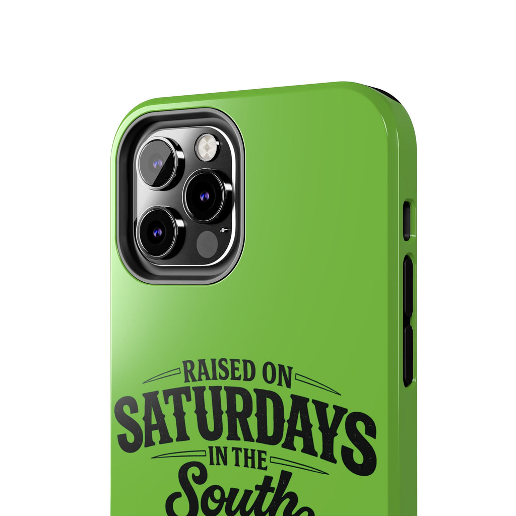 Raised On Saturdays In The South Phone Case-(green)