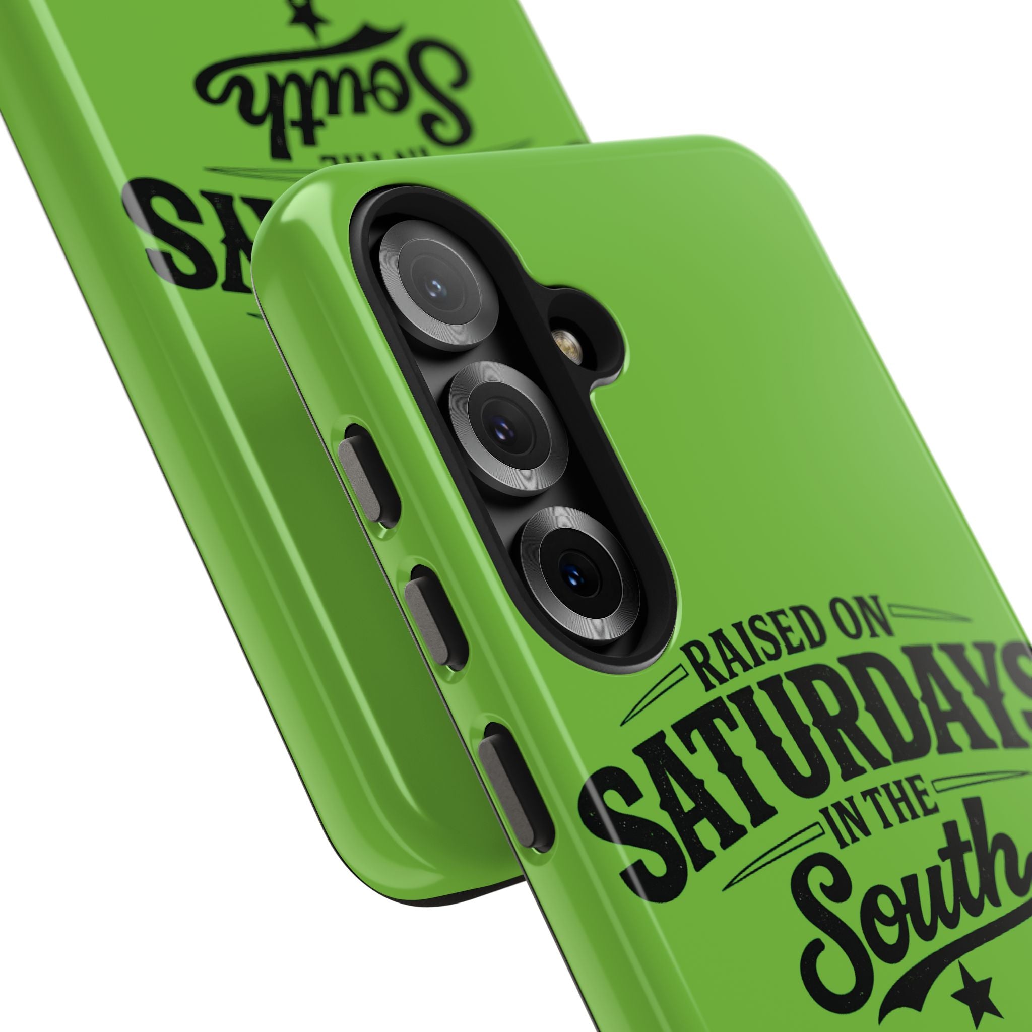 Raised On Saturdays In The South Phone Case-(green)