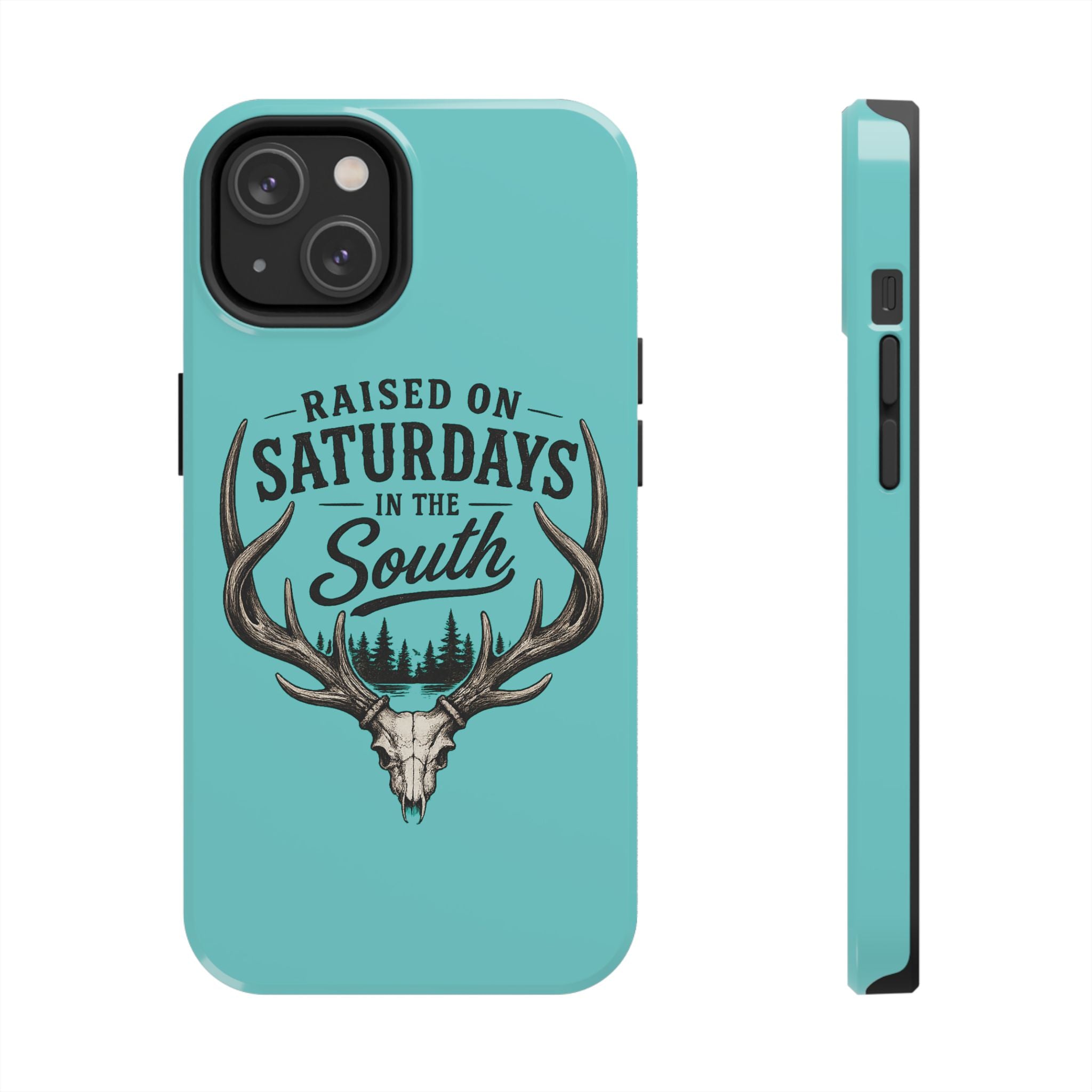 The Spreads Runs Deep In The Woods Phone Case-(blue)