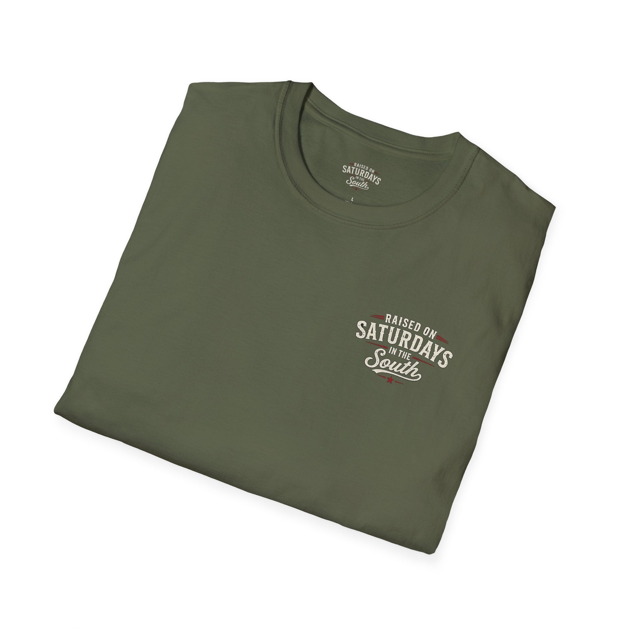 Raised On Saturdays In The South Vintage T-Shirt-Girl Dad Hunting Buddies