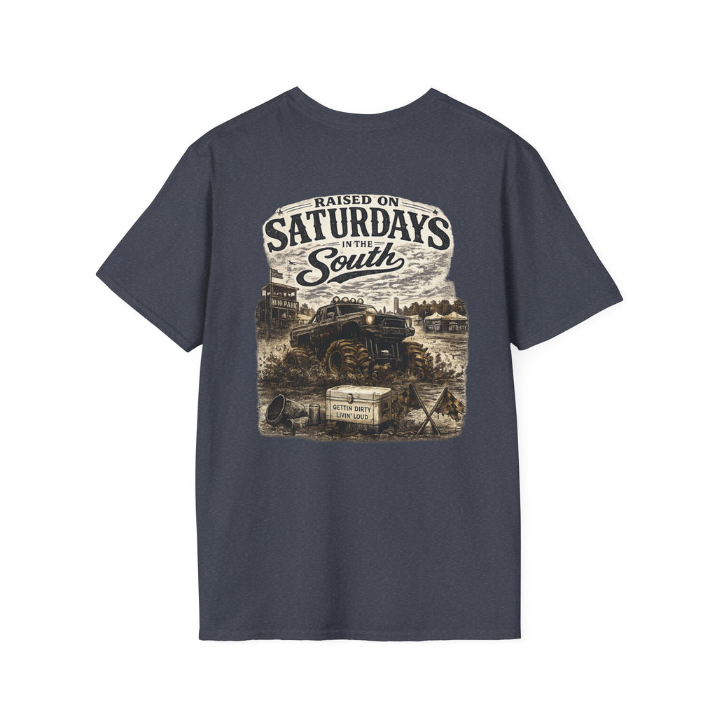 Raised On Saturdays In The South Vintage T-Shirt- Mud Park Saturdays