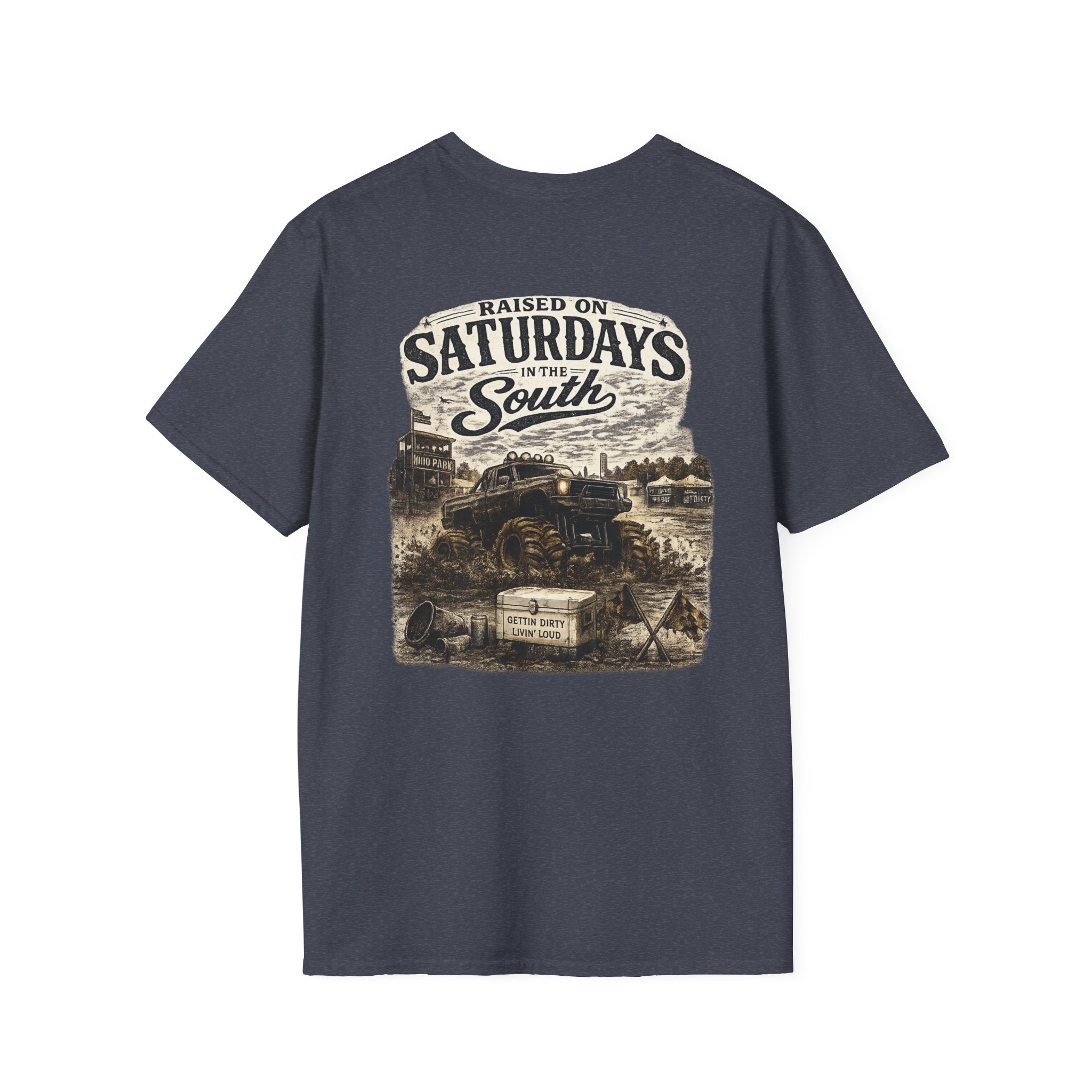 Raised On Saturdays In The South Vintage T-Shirt- Mud Park Saturdays