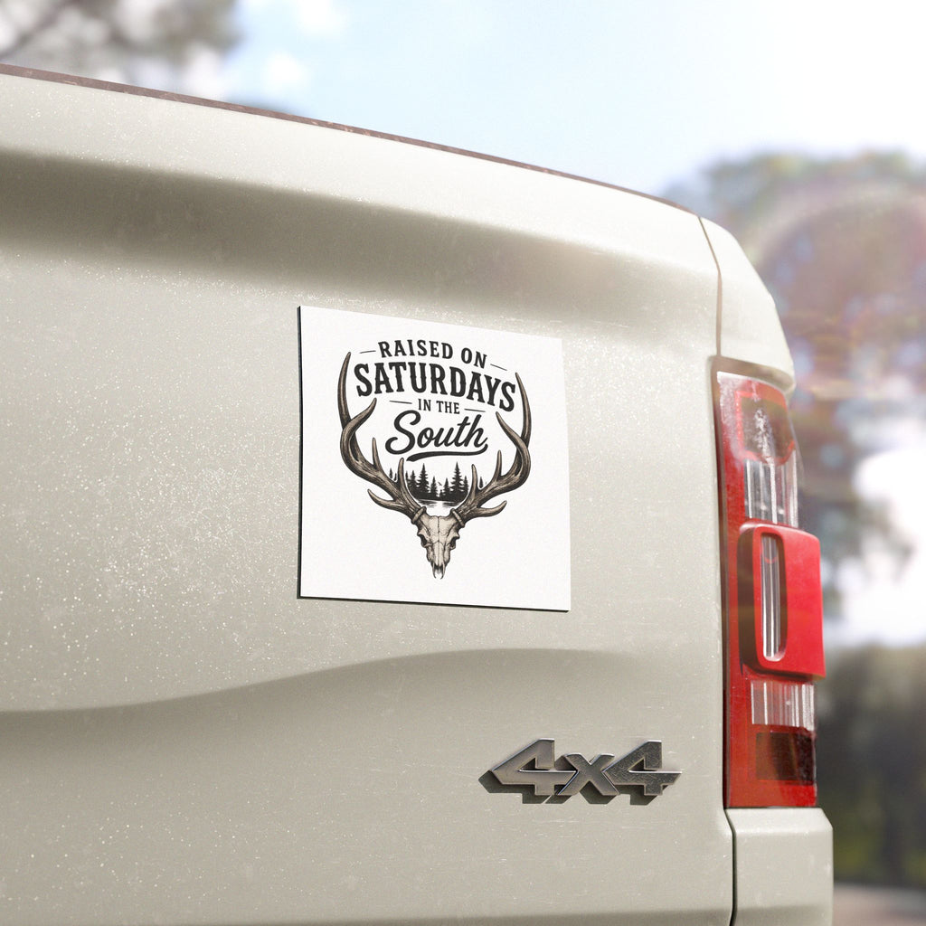 Raised on Saturdays in the South Car Magnet