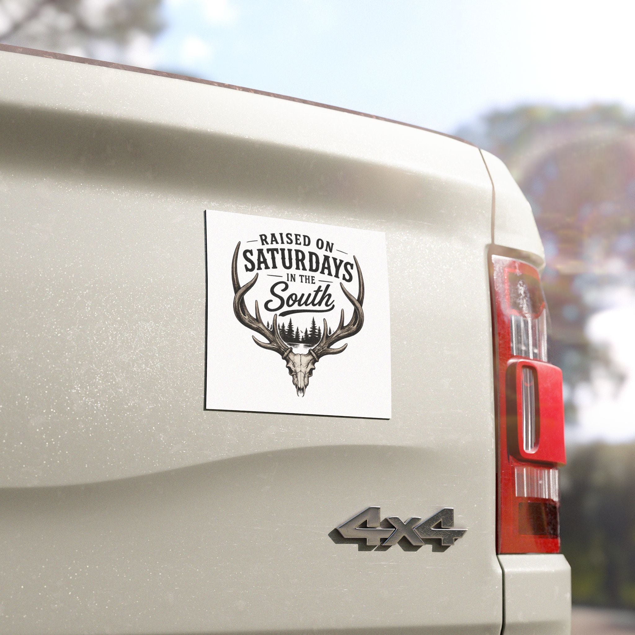 Raised on Saturdays in the South Car Magnet