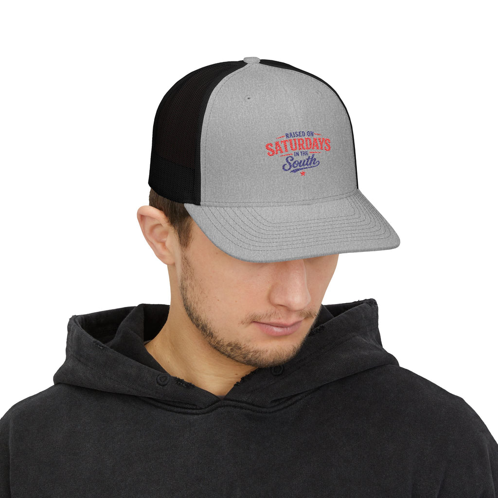 Snapback Trucker Cap-Raised On Saturdays In The South