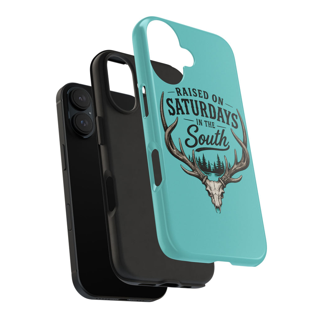 The Spreads Runs Deep In The Woods Phone Case-(blue)