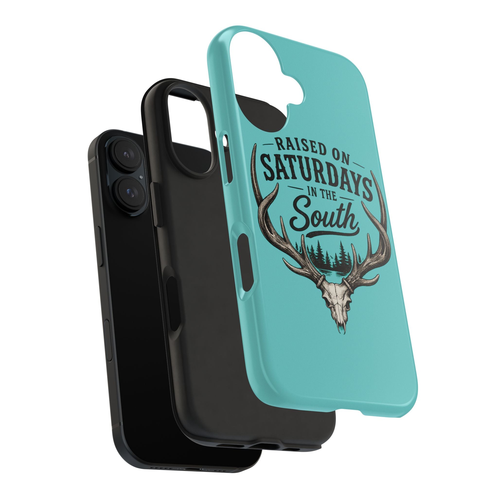 The Spreads Runs Deep In The Woods Phone Case-(blue)