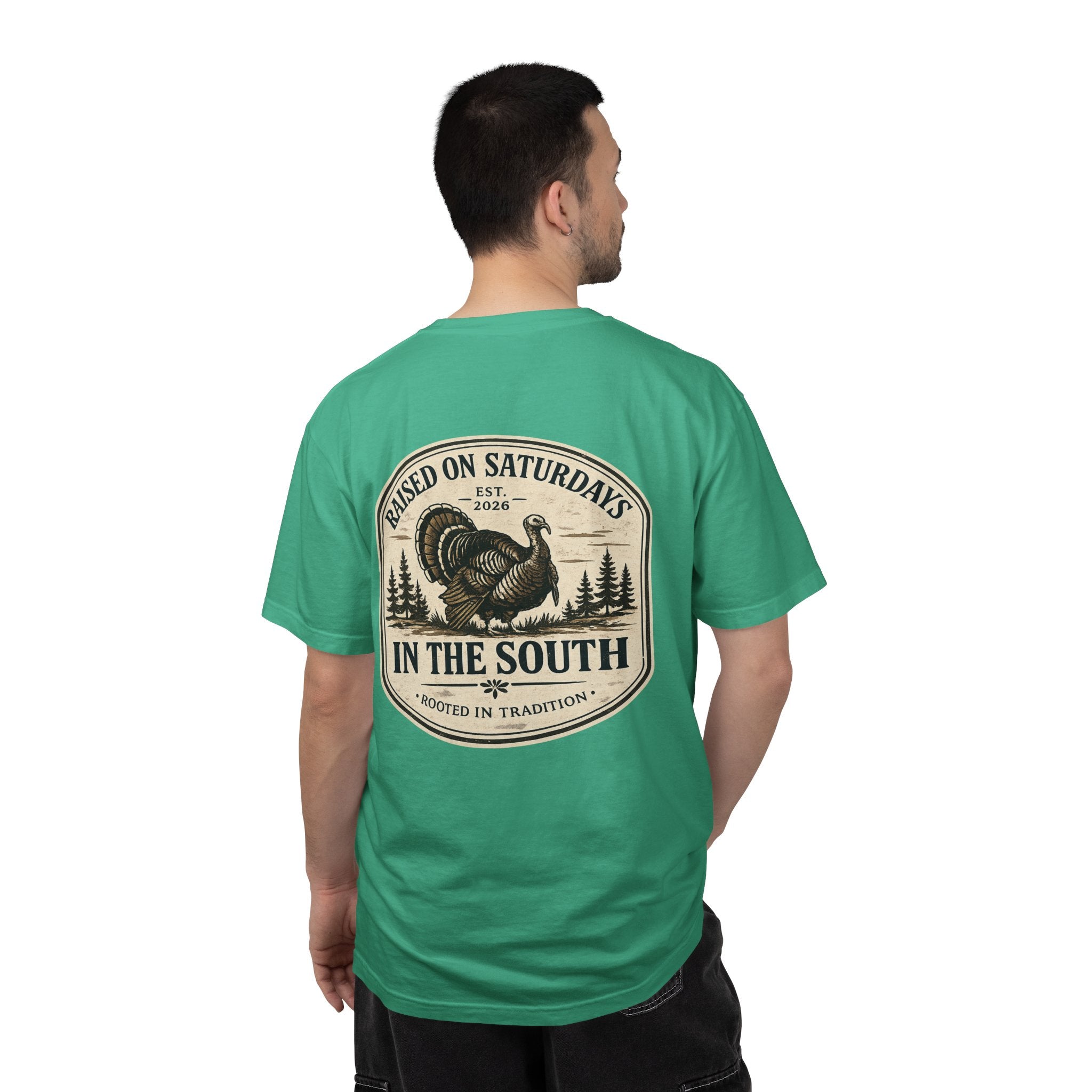 Raised On Saturdays In The South Southern Turkey Hunting T-Shirt