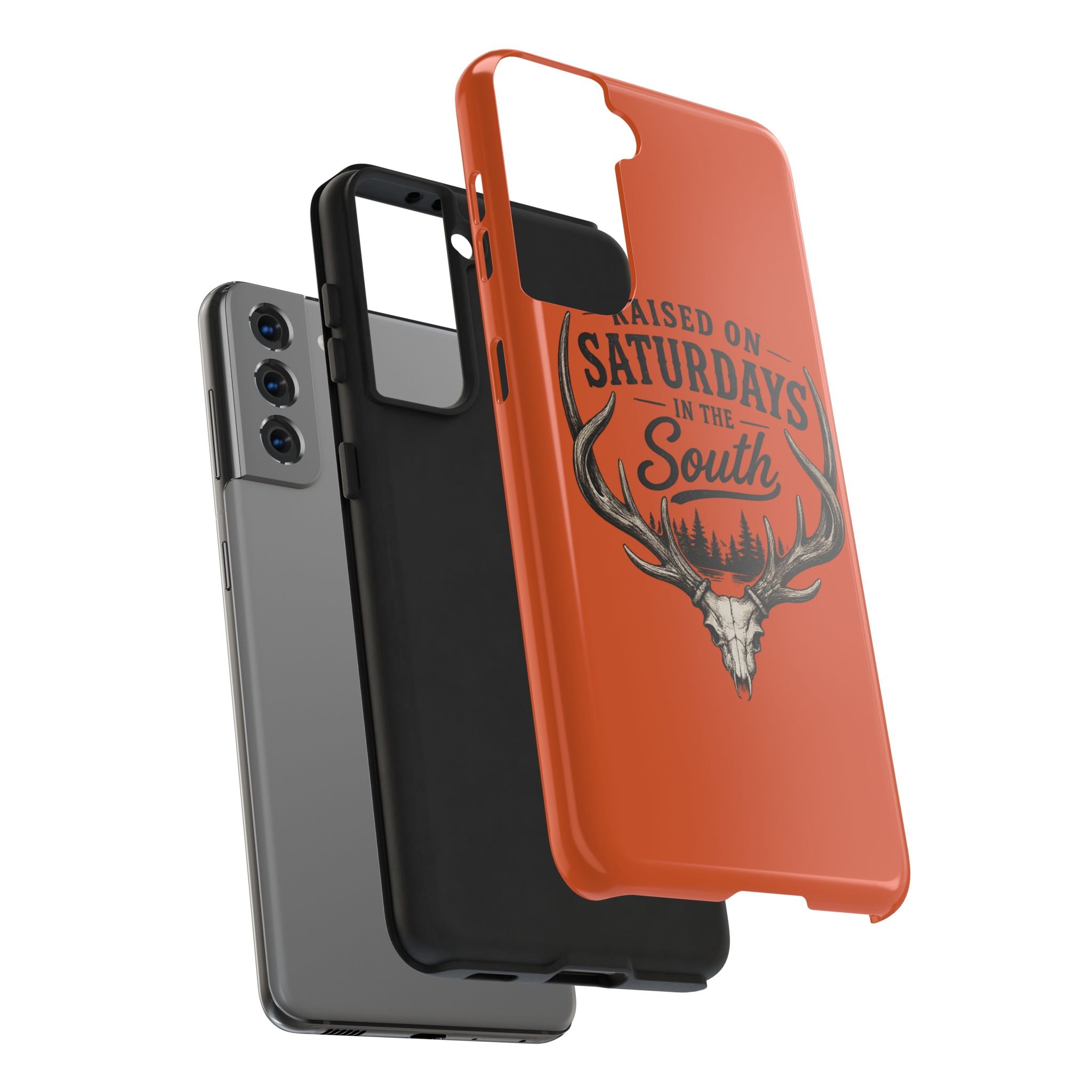 Raised On Saturdays In The South Phone Case-Spread Runs Deep In The Woods-(orange)