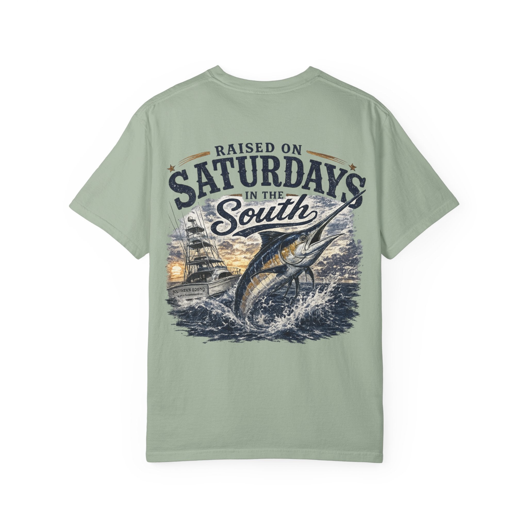 Raised On Saturdays In The South T-Shirt-Deep Sea Saturdays