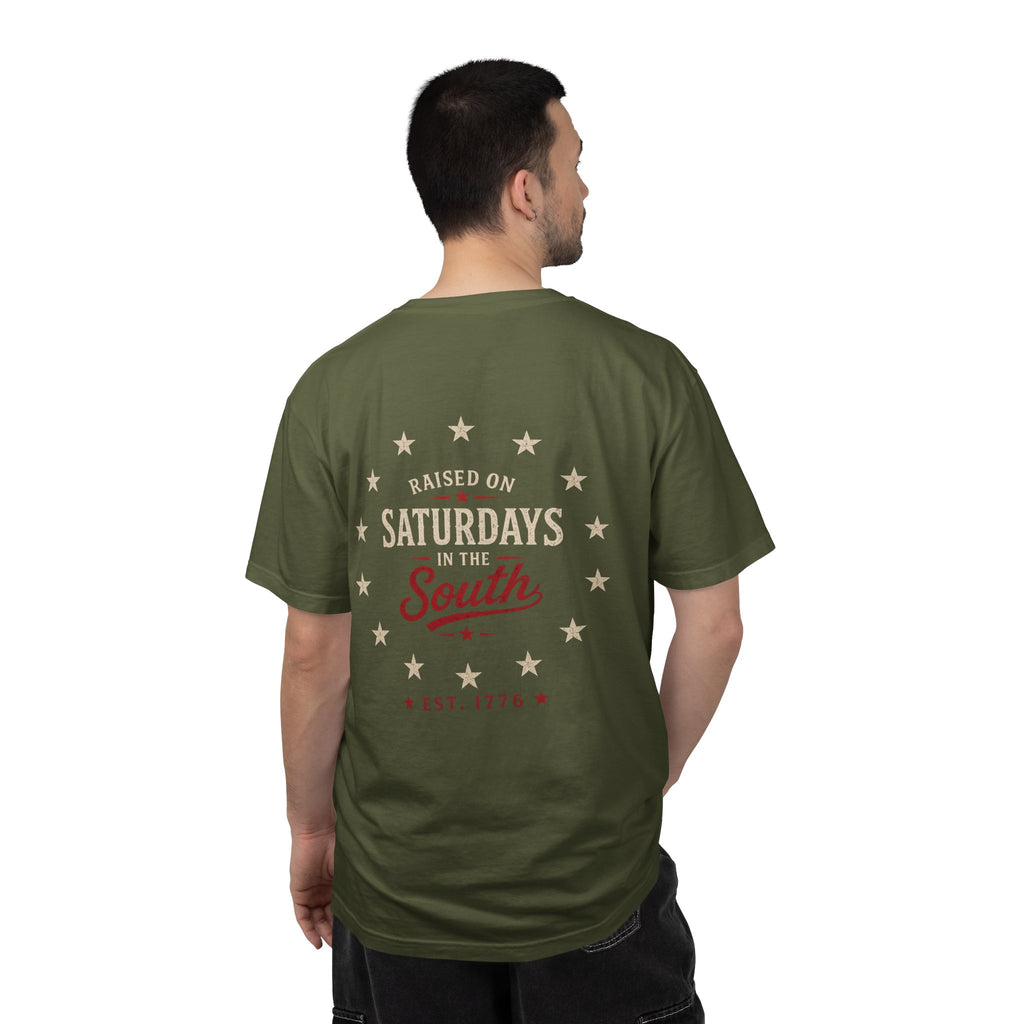 Raised On Saturdays In The South T-Shirt — Southern Freedom-4th Of July Collection