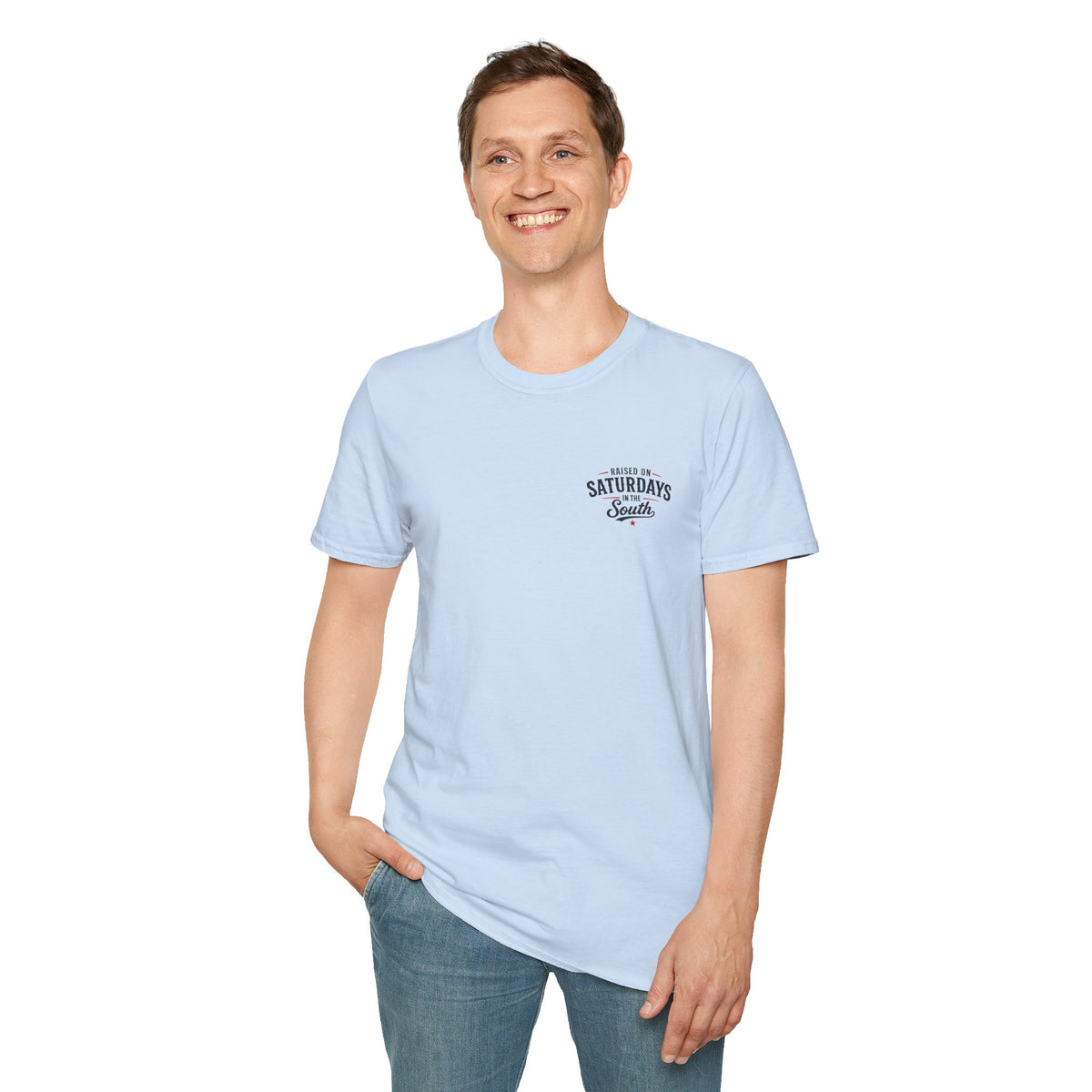 "Raised On Saturdays In The South" Vintage T-Shirt-Saturdays Are Made For Fishin