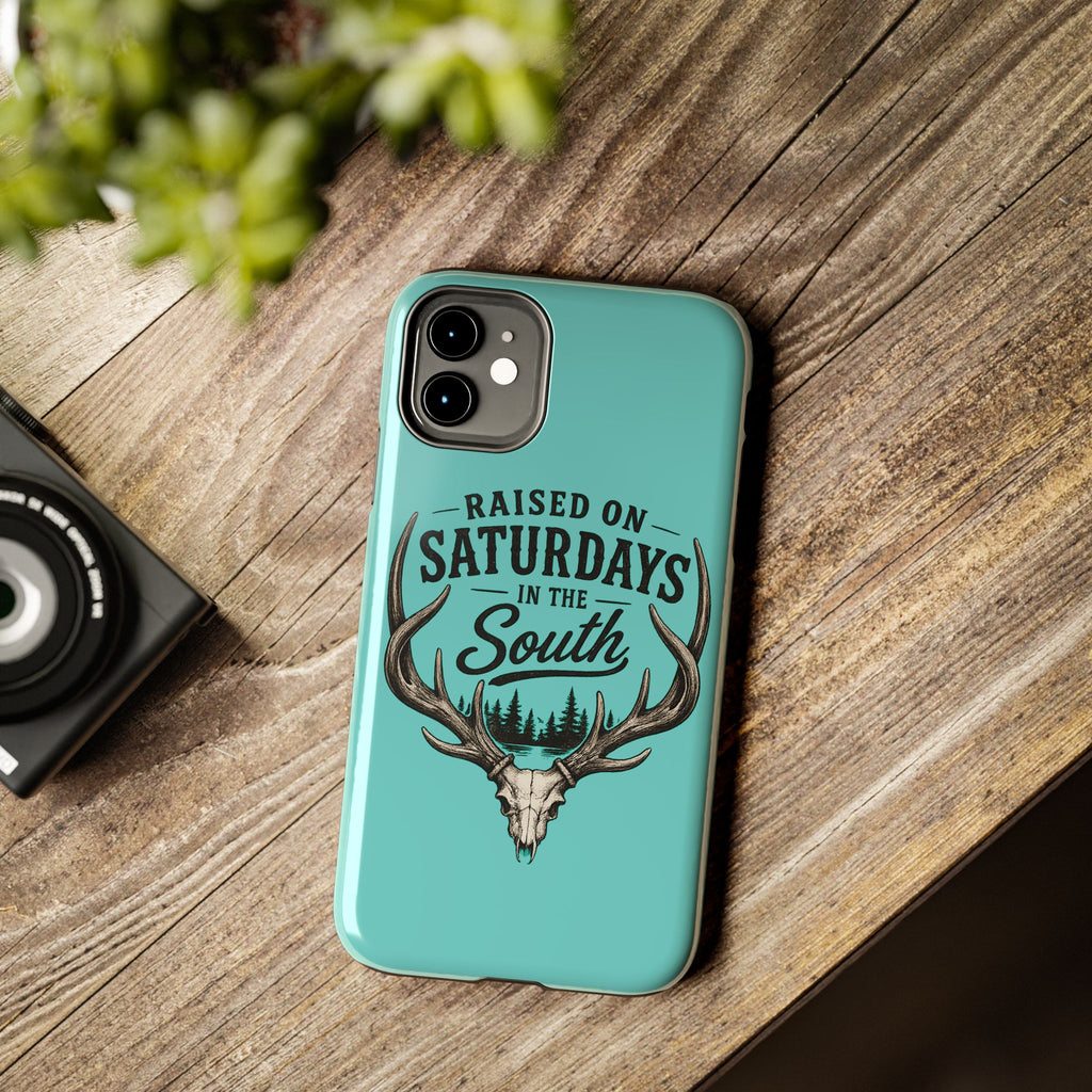 The Spreads Runs Deep In The Woods Phone Case-(blue)