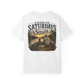 Raised on Saturdays T-Shirt — Boy Dad Fishing Buddies