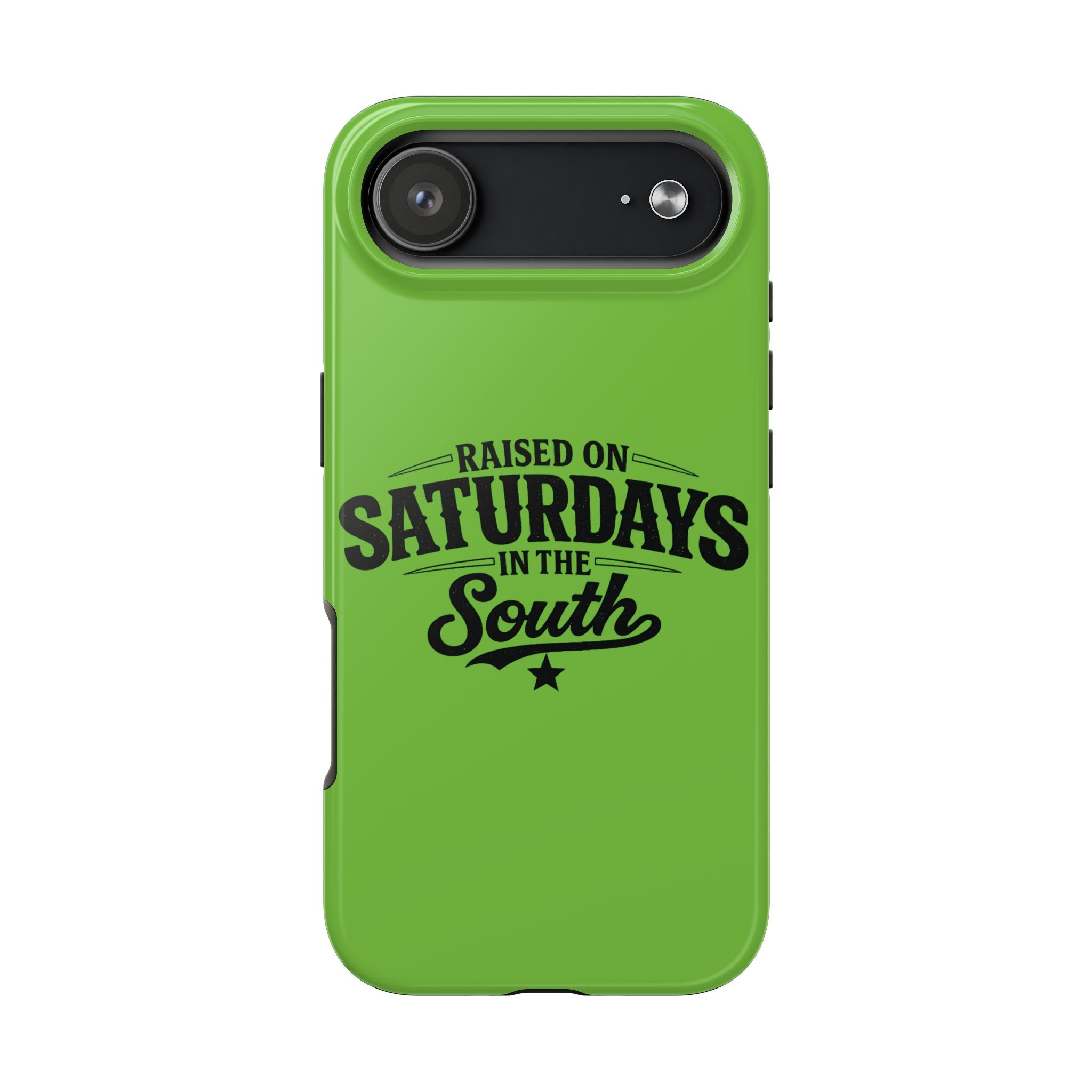 Raised On Saturdays In The South Phone Case-(green)