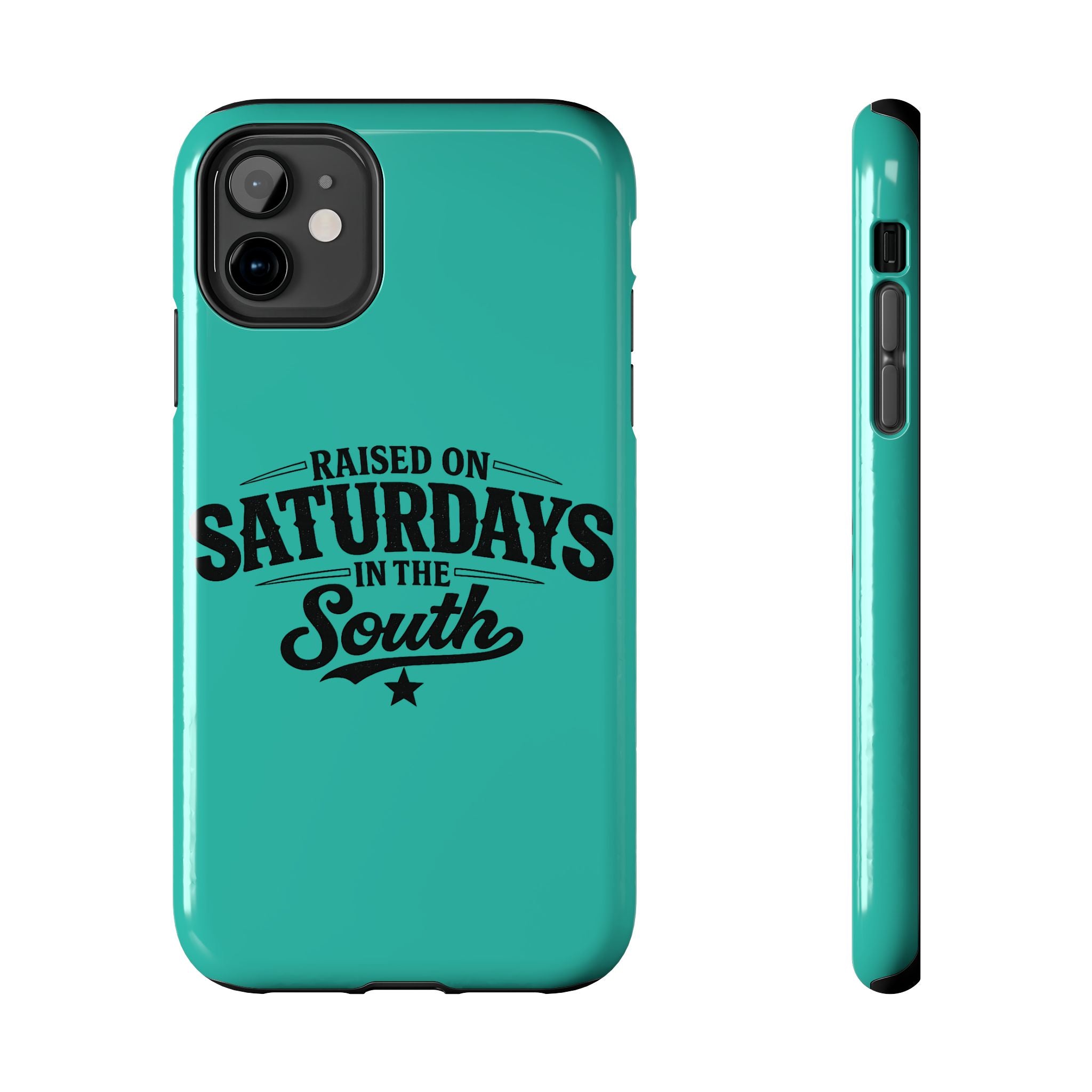 Raised On Saturdays In The South Phone Case-(blue)