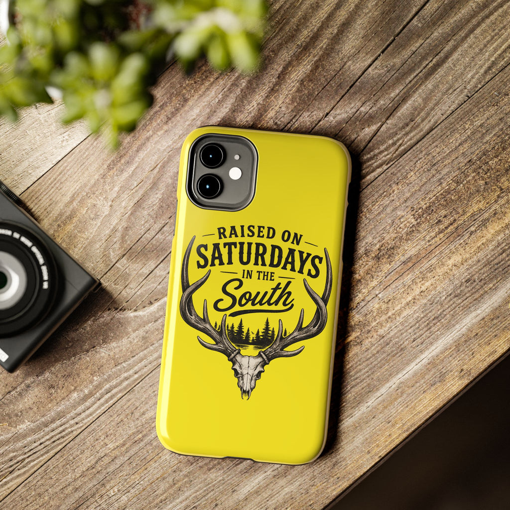 Raised On Saturdays In The South Phone Case-Spread Runs Deep In The Woods-(yellow)
