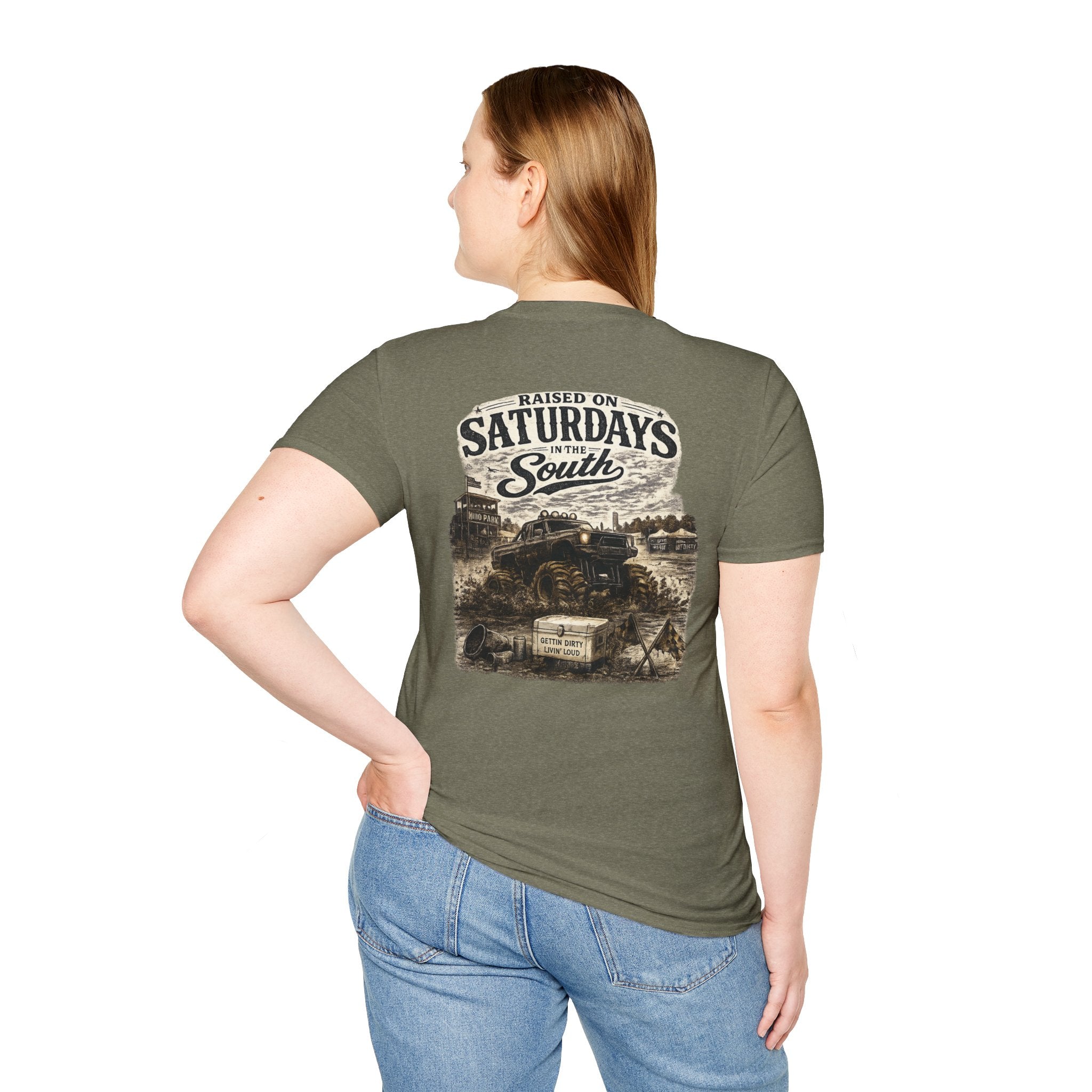Raised On Saturdays In The South Vintage T-Shirt- Mud Park Saturdays