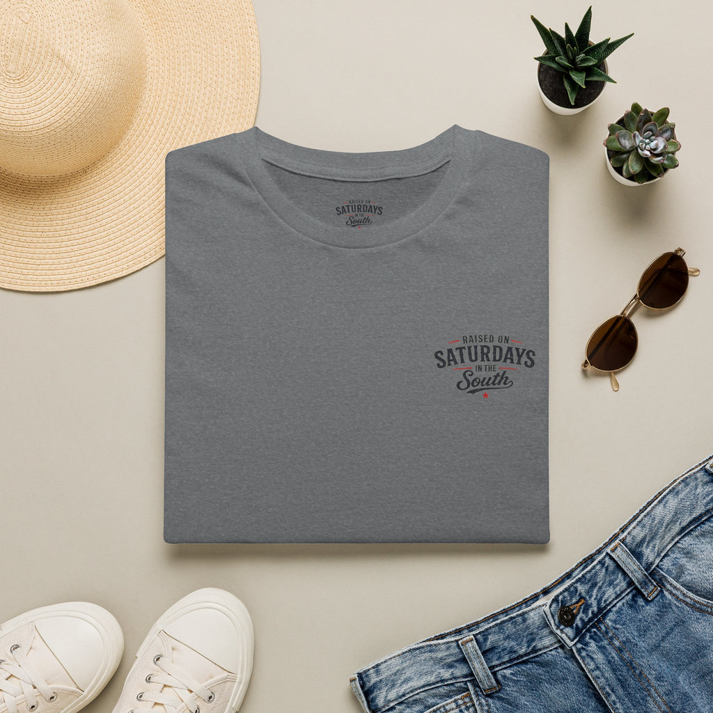 Raised On Saturdays In The South Vintage T-Shirt-Girl Dad Fishing Buddy-Father's Day Collection