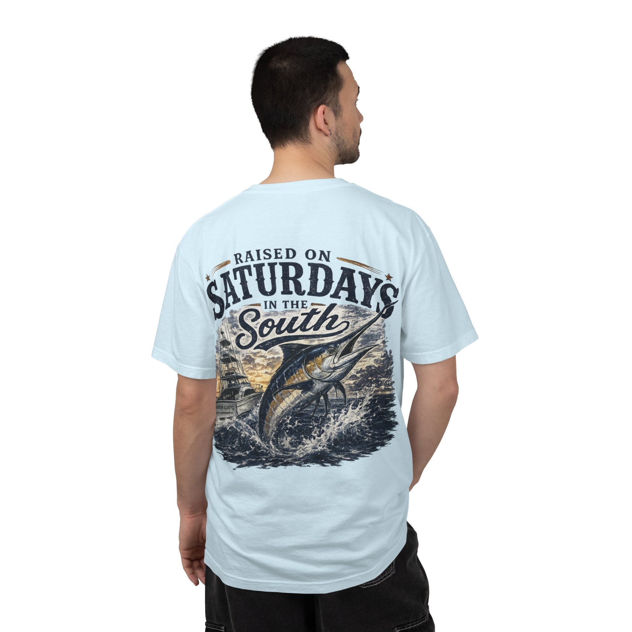 Raised On Saturdays In The South T-Shirt-Deep Sea Saturdays