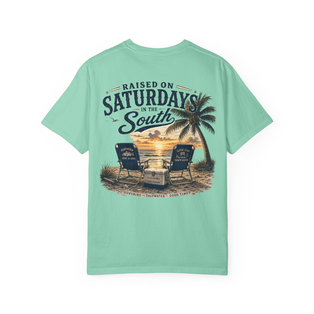 Raised On Saturdays In The South T-Shirt — Beachin It On Summer Saturdays