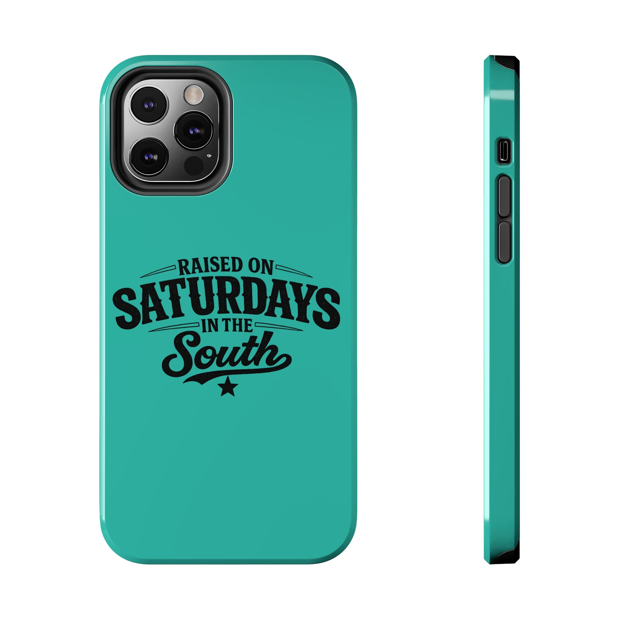 Raised On Saturdays In The South Phone Case-(blue)