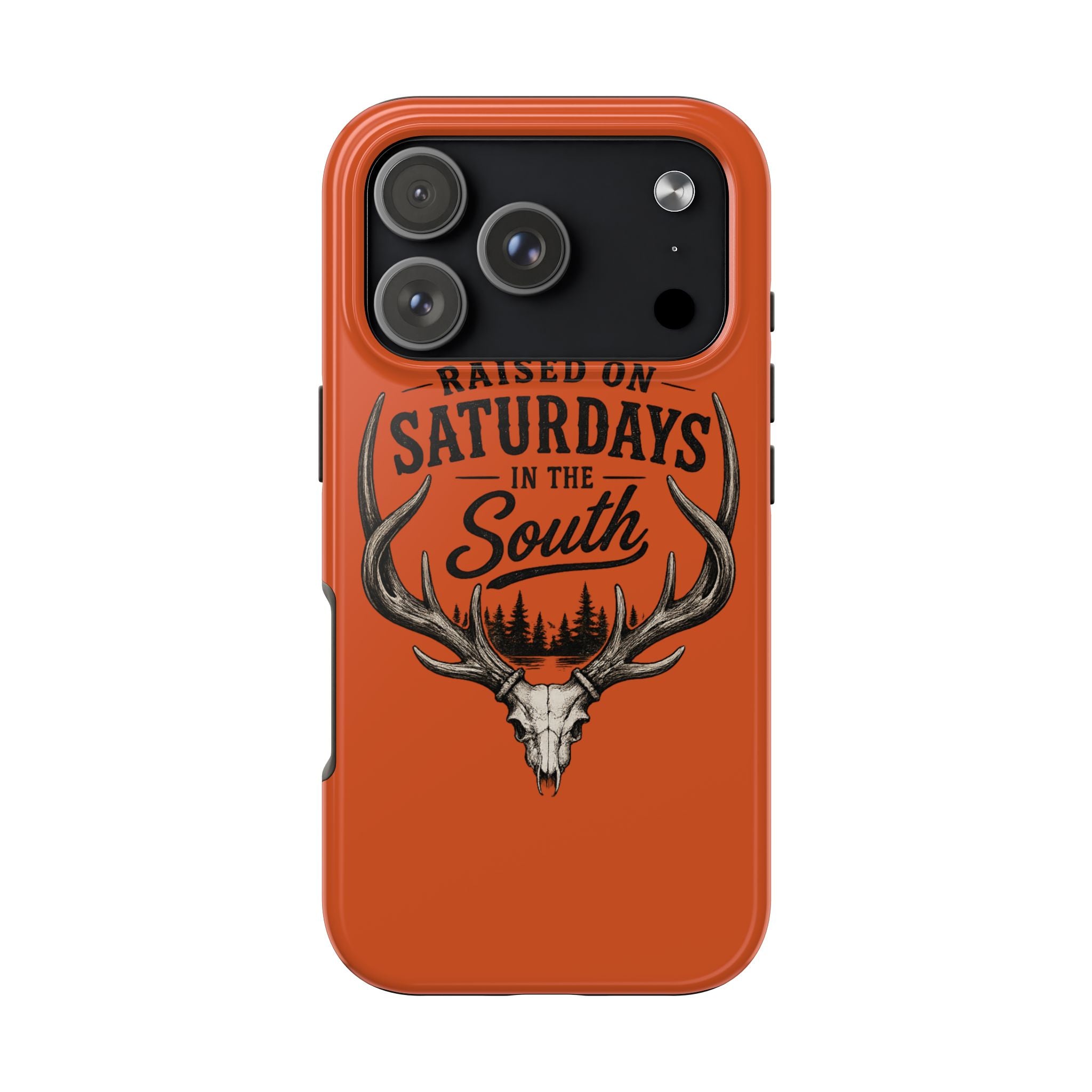 Raised On Saturdays In The South Phone Case-Spread Runs Deep In The Woods-(orange)