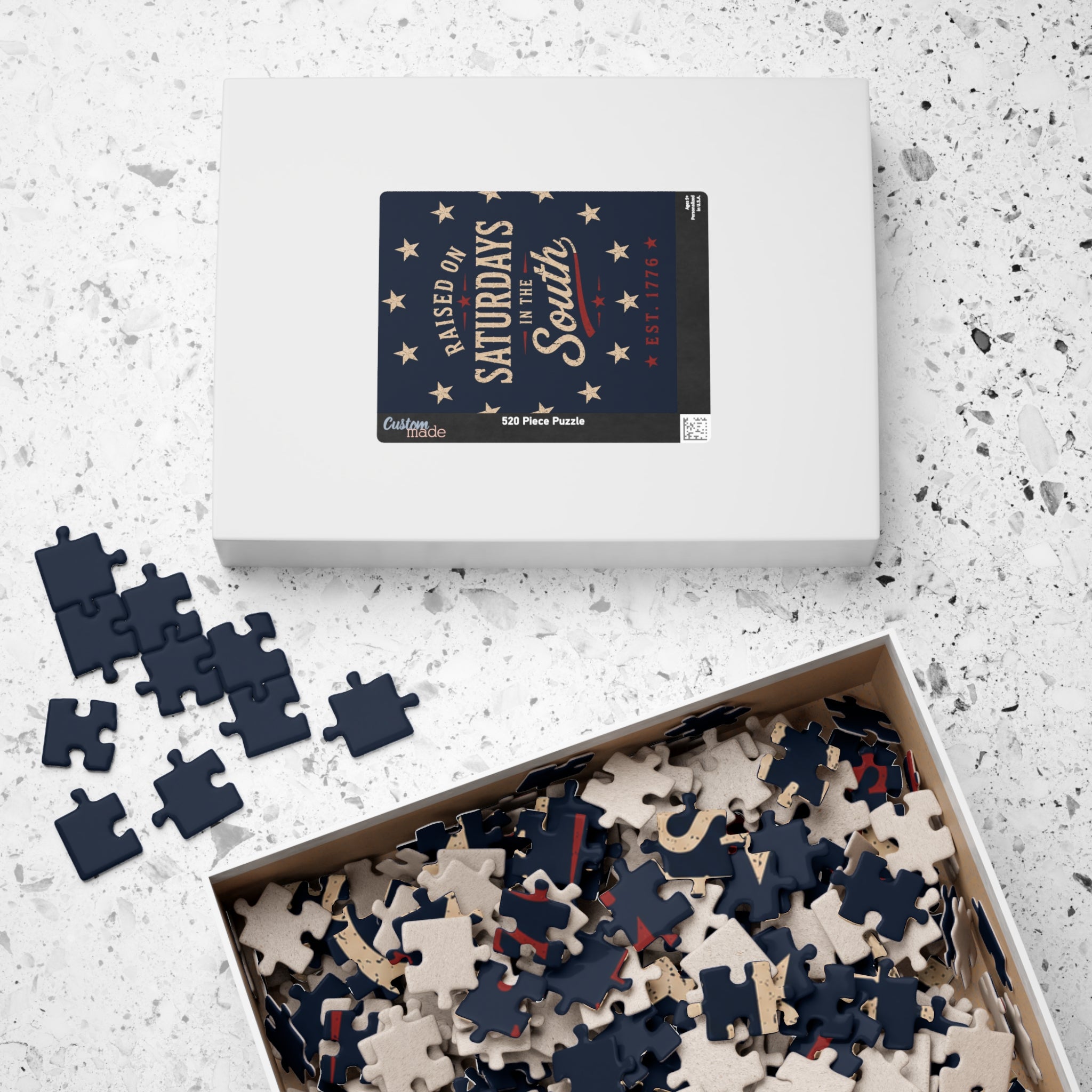 Raised On Saturdays In The South Jigsaw Puzzle – Patriotic Vintage