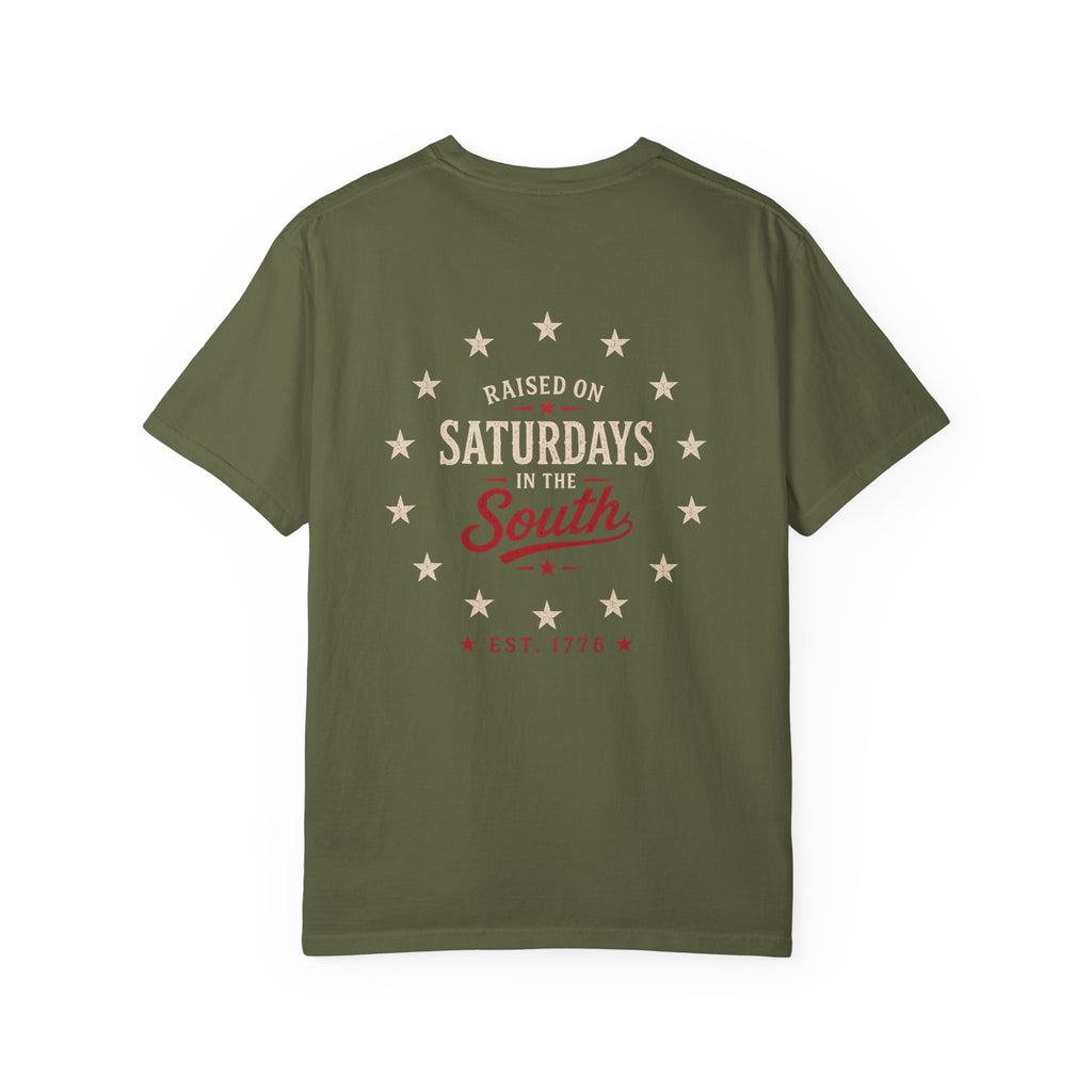 Raised On Saturdays In The South T-Shirt — Southern Freedom-4th Of July Collection