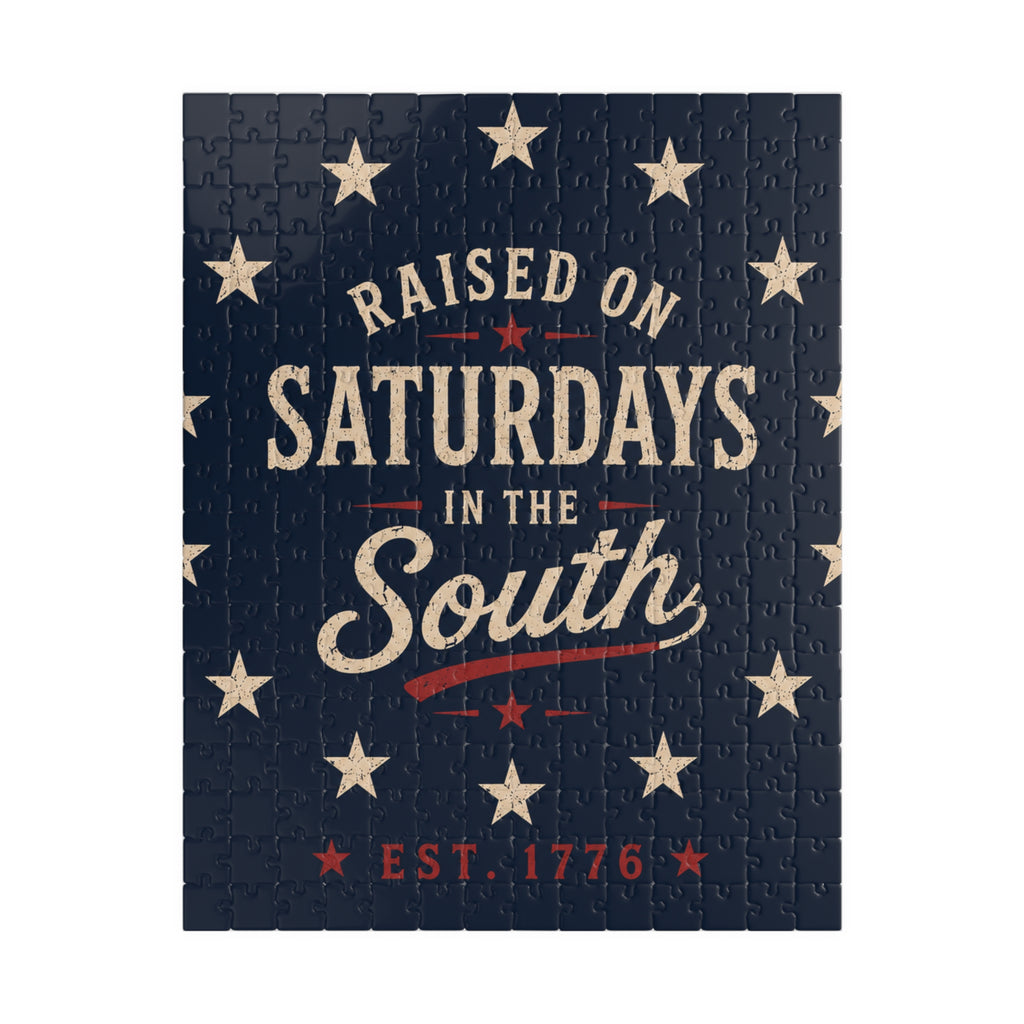 Raised On Saturdays In The South Jigsaw Puzzle – Patriotic Vintage