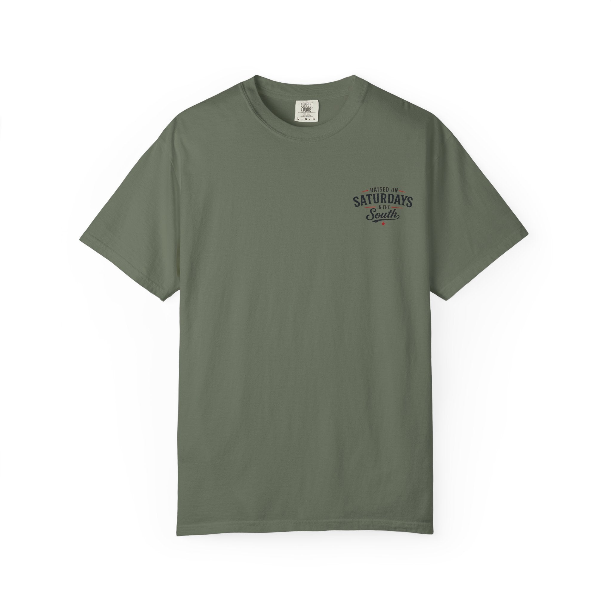 Raised On Saturdays In The South T‑Shirt — Good Riding Buddies Men's