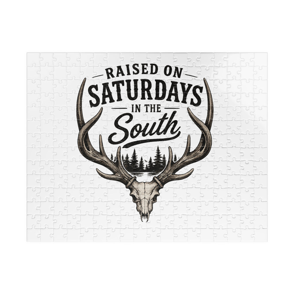 Raised On Saturdays In The South jigsaw puzzle-(white)