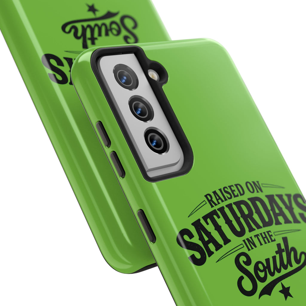 Raised On Saturdays In The South Phone Case-(green)