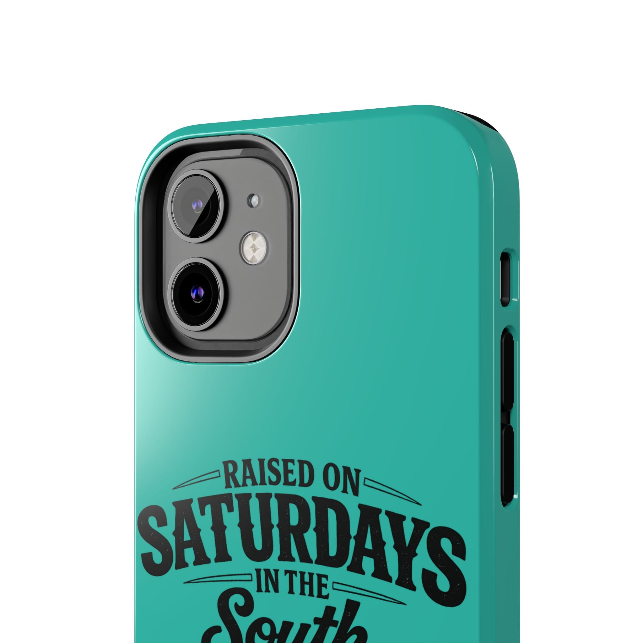 Raised On Saturdays In The South Phone Case-(blue)