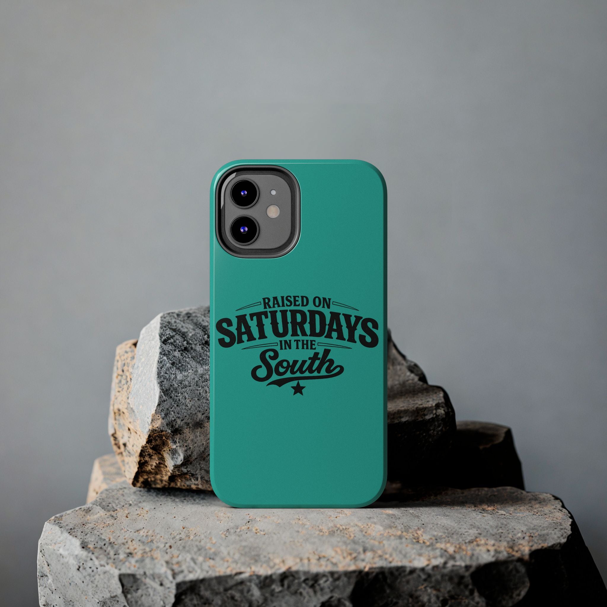 Raised On Saturdays In The South Phone Case-(blue)