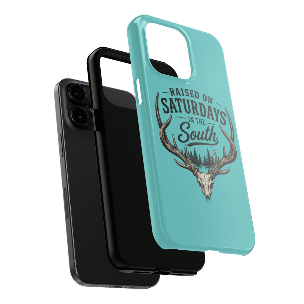 The Spreads Runs Deep In The Woods Phone Case-(blue)