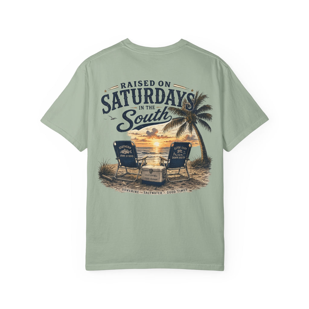 Raised On Saturdays In The South T-Shirt — Beachin It On Summer Saturdays