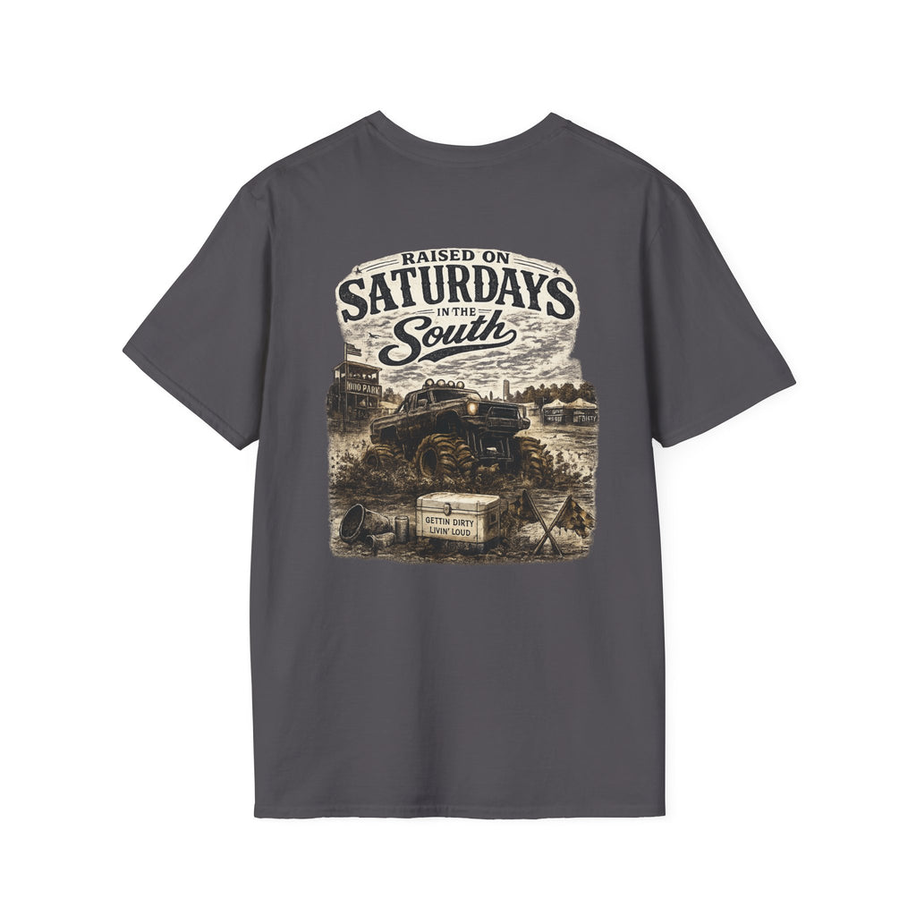 Raised On Saturdays In The South Vintage T-Shirt- Mud Park Saturdays