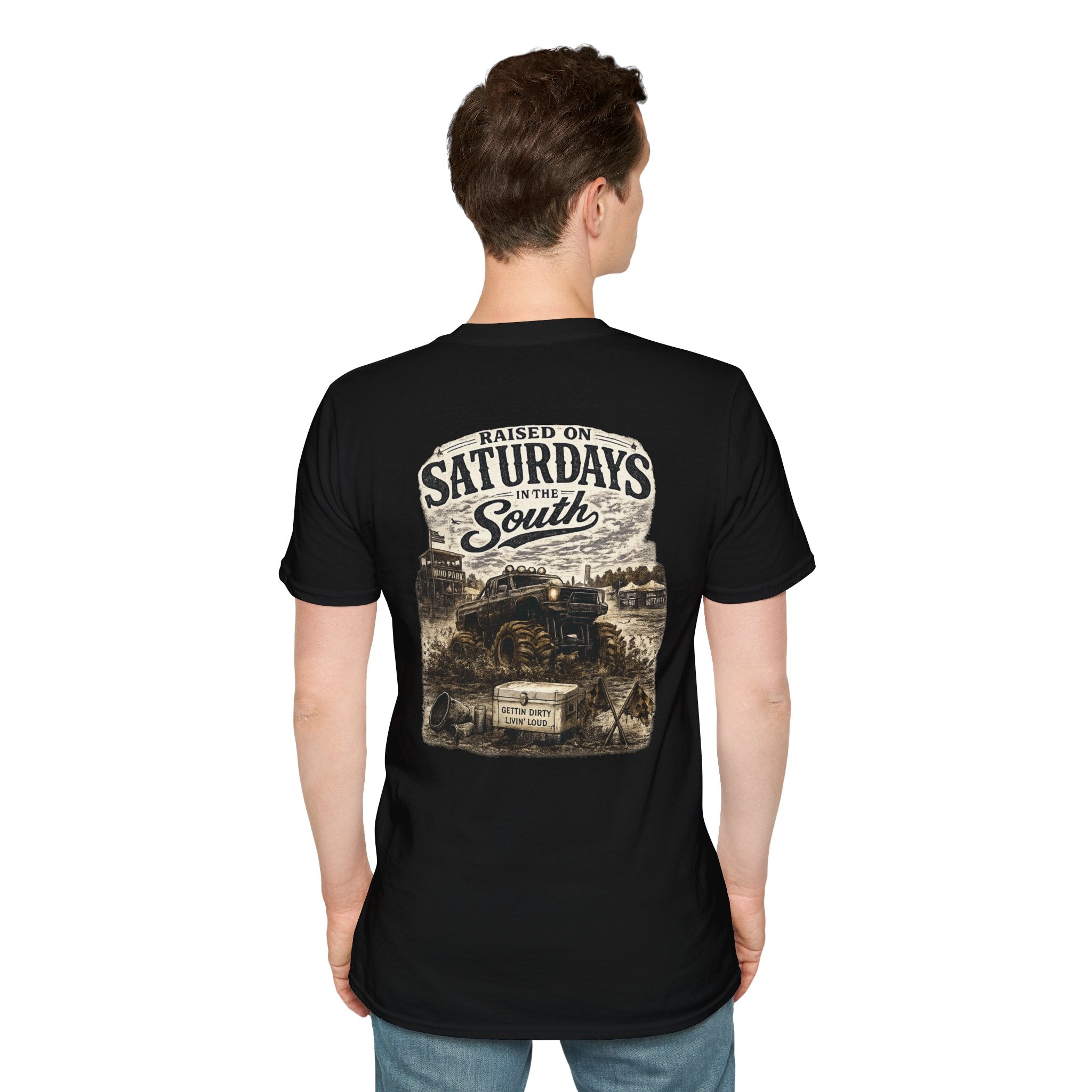 Raised On Saturdays In The South Vintage T-Shirt- Mud Park Saturdays